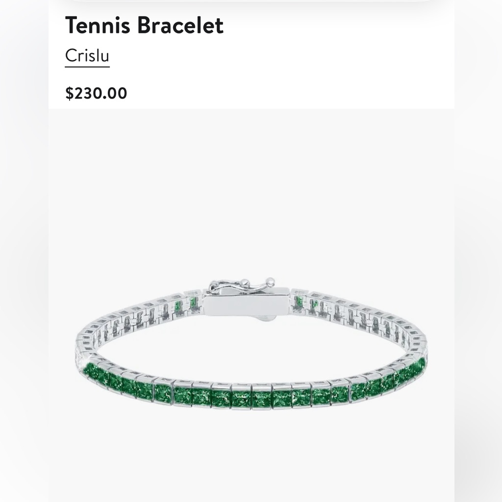 Crislu New Tennis Bracelet 184$